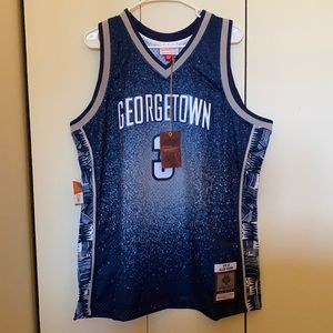 Allen Iverson Georgetown Gradient Mitchell & Ness Swingman Jersey | Size XL & 2X